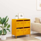 vidaXL Komoda boja senfa 68x39x73,5 cm hladno valjanog čelika | shoptok.hr