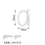 Opviq lights Halka 13305 Zidna lampa, Zlatna | ePonuda.com