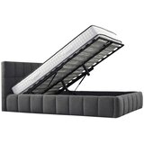 Livetastic OBLAZINJENA POSTELJA 140 cm x 200 cm , les, kovina, tekstil siva | Shoptok.si