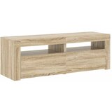  TV ormarić s LED svjetlima boja hrasta sonome 120 x 35 x 40 cm Smeđa | Shoptok.si