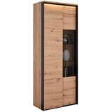 Hom`in vitrina, črna, hrast artisan | Shoptok.si