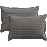  Presvlaka za jastuk 2 kom. HOUTEN Tamnosiva 40 x 60 cm Kord | shoptok.hr