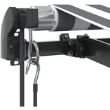 vidaXL Avtomatsko zložljiva tenda z LED antracit in bela 600x300 cm | Shoptok.si