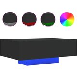 Maison Chic Klubska mizica - kavna mizica - Nizka mizica z LED lučmi črna 85x55x31 cm, (21752580) | Shoptok.si