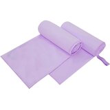  Sportski Ručnici 2 pcs Ljubičasta 200 x 100 cm | shoptok.hr