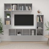  4-dijelni set TV ormarića siva boja betona drveni | shoptok.hr