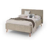 Meise Möbel Bež tapecirani bračni krevet s prostorom za odlaganje s podnicom 140x200 cm Riva – | shoptok.hr