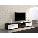 TV regal SELLA-Crna/bijela, visoki sjaj | shoptok.hr