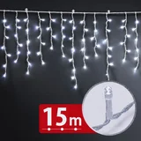 LED veriga - zavesa 15m hladno bela 600 LED 100-240V