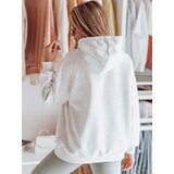 DStreet Bluza damska oversize z kapturem MINMIN LOVE szara | Shoptok.si