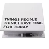 Now or Never - Blokčić - Now or Never, Things People Think I Have Time For Today