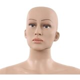  Seksi ženska lutka za izlog sa staklenim postoljem bež 180 cm | shoptok.hr