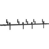vidaXL Komplet opreme za drsna vrata 213,5 cm jeklo črne barve | Shoptok.si