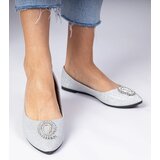 D/CEO marka niezdefiniowana Silver glitter ballet flats with rhinestones Ellada | Shoptok.si
