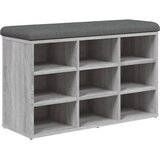  Klupa za cipele siva boja hrasta 82x32x50 cm konstruirano drvo | shoptok.hr
