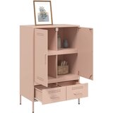  Visoka komoda ružičasta 68x39x101,5cm od čelika | Eponuda.com