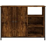  Komoda boja dimljenog hrasta 100 x 33 x 75 cm konstruirano drvo | shoptok.hr