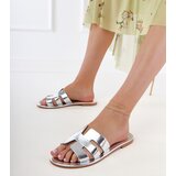 D/CEO Silver sandals decorated with cutouts Ragos | ePonuda.com