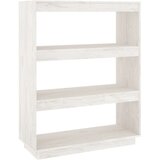 Furnova Knjižna omara za razdelitev prostora bela 80x35x103 cm borovina, (21950738) | Shoptok.si