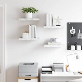  Polica na zidu Zidne 4 pcs Bijeli mramor 40 x 23,5 x 4 cm | Eponuda.ba