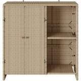 Ormarić za pohranu s policom Bež 100 x 36 x 102 cm Ratan | shoptok.hr