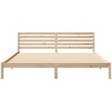  Krevetna konstrukcija Smeđa 180 x 220 cm Čvrsto borovo drvo | shoptok.hr