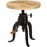  Bočni stolić od masivnog drva manga i željeza 45 x (45 - 62) cm | shoptok.hr