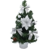 Molarem Home Umjetno božićno drvce u posudi – 40 cm sa srebrnim ukrasima | shoptok.hr