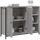  Komoda siva boja hrasta 100 x 33 x 75 cm konstruirano drvo | Eponuda.ba
