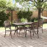  Vrtni set za objed 5 pcs Bronzana Aluminij | shoptok.hr
