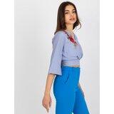 LAKERTA Blouse-LK-BZ-506243.78-white-navy blue | Shoptok.si