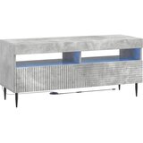  3-dijelni LED TV kabinet Betonska siva Konstruirano drvo | shoptok.hr