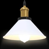 VISILICA podesiva po visini E27 sjajno bijela Ø 22 cm metal | shoptok.hr