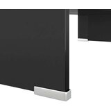  Za TV/Monitor Staklo Crni 60x25x11 cm | shoptok.hr