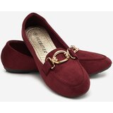 Resti Eco-suede burgundy moccasins Brussi - Footwear | Shoptok.si