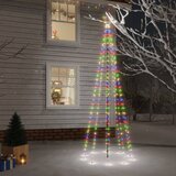 vidaXL Božično drevo s konico 310 barvnih LED diod 300 cm | Shoptok.si