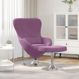 vidaXL Jaja stolica s tabureom ljubičasti baršun | shoptok.hr
