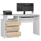 AKORD BIURKO CLP 135cm BELO / SONOMA, (21702627) | Shoptok.si