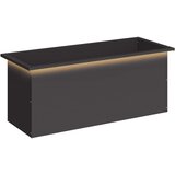  Vrtna posuda za sadnju s LED svjetlom Crna 40 x 100 x 40 cm Slike