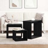  Stol za slaganje 3 pcs Crni hrast Konstruirano drvo | Eponuda.ba