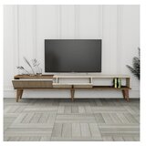 Hanah home milan - walnut, travertine walnuttravertine tv stand | ePonuda.com
