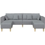 SOFA s jastukom 3 pcs Svijetlo siva tkanina | shoptok.hr