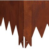  Ograda oko Travnjaka 4 pcs 100 x 100 x 35 cm Čelik Rđa | Eponuda.ba
