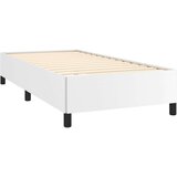 vidaXL Posteljni okvir bel 90x200 cm blago | Shoptok.si