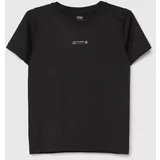 Abercrombie & Fitch Otroška kratka majica črna barva