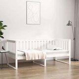  Dnevna postelja bela 90x190 cm trdna borovina, (21073721) | Shoptok.si