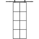  Klizna vrata s priborom 76 x 205 cm od ESG stakla i aluminija | shoptok.hr