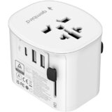 Univerzalni strujni adapter za sve zemlje + USB + Type-C punjač GEMBIRD, 20 W, white, TPA-EU2A1C15-01-W | Eponuda.ba