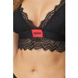 Hugo Boss Grudnjak HUGO Triangle Lace Black II Bralette podstavljeni | shoptok.hr