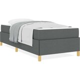 vidaXL Postelja z vzmetnico Drugo Temno siva in bela in temno siva | Shoptok.si